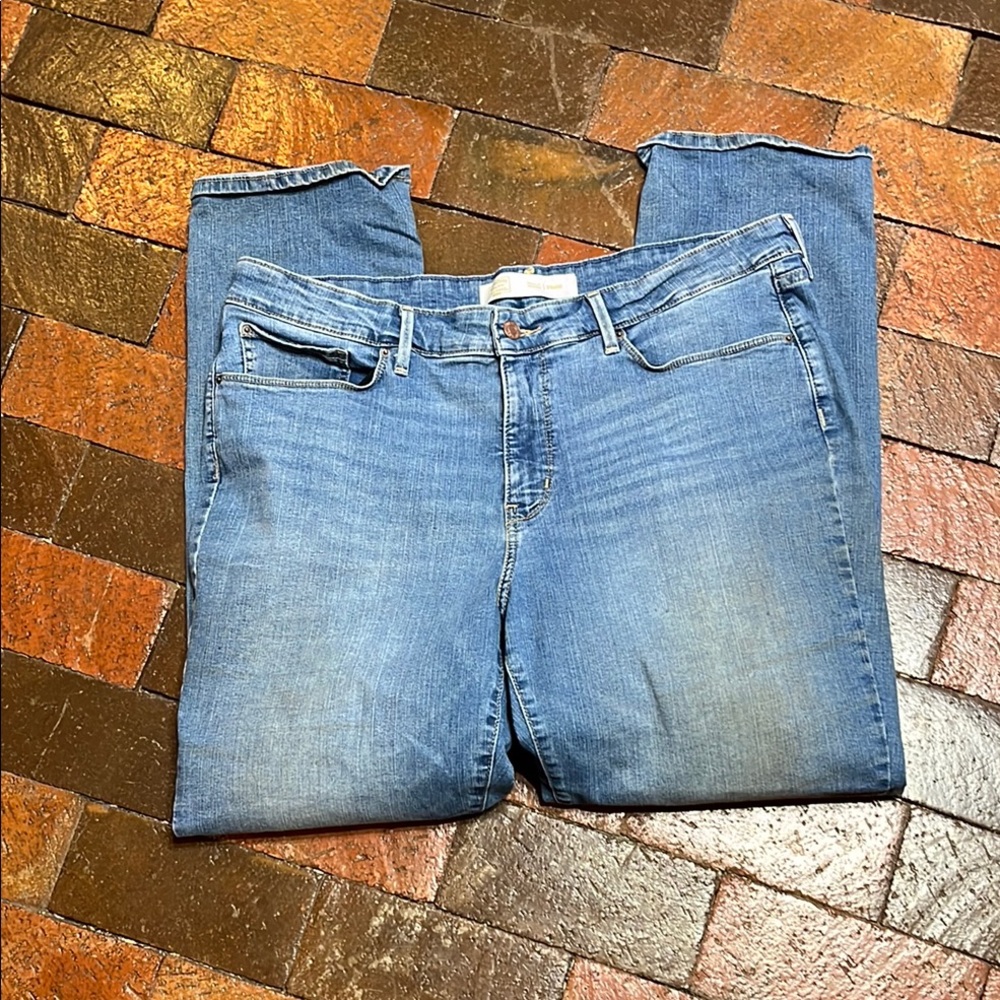 Signature Levi’s size 18 M 34 with a 32 length distressed 2248